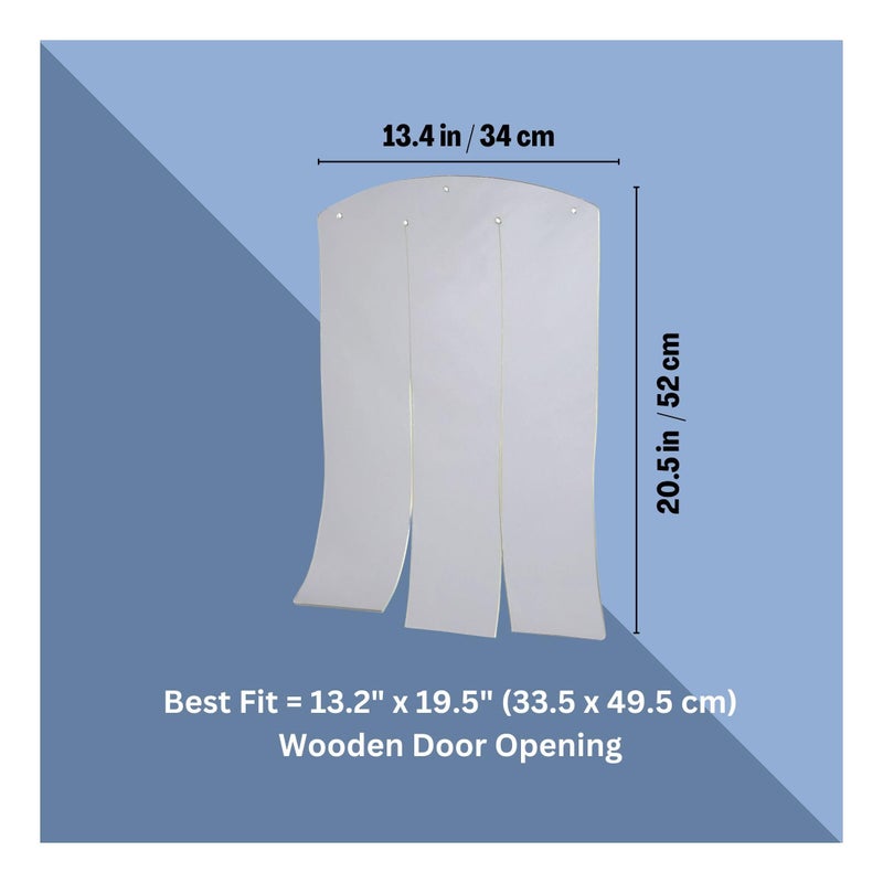 Trixie Vinyl Dog Door Flap, Fits 13.2 x 19.5-in Wooden Dog House Opening, Replacement Doggie Door Curtain Flap for Wooden Doghouses - Image 3